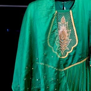 Deep Green Salwar Satin Suit